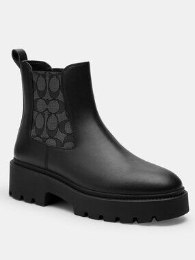 Coach Outlet Lucy Chelsea Boot With Signature Polyester